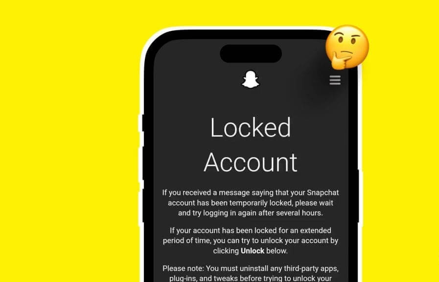 لماذا تم قفل حساب Snapchat - %categories