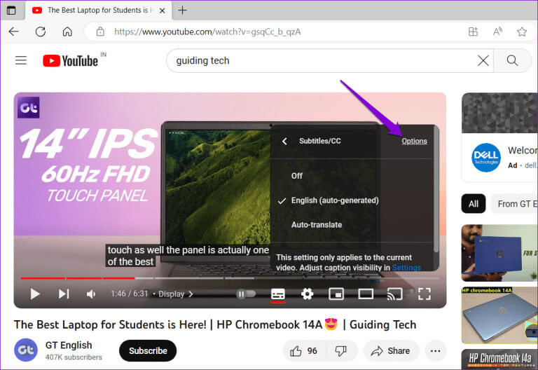 YouTube-Subtitles-Options-on-Desktop-1-768x528-1 أفضل 8 إصلاحات لعدم عمل الترجمات المغلقة على YouTube