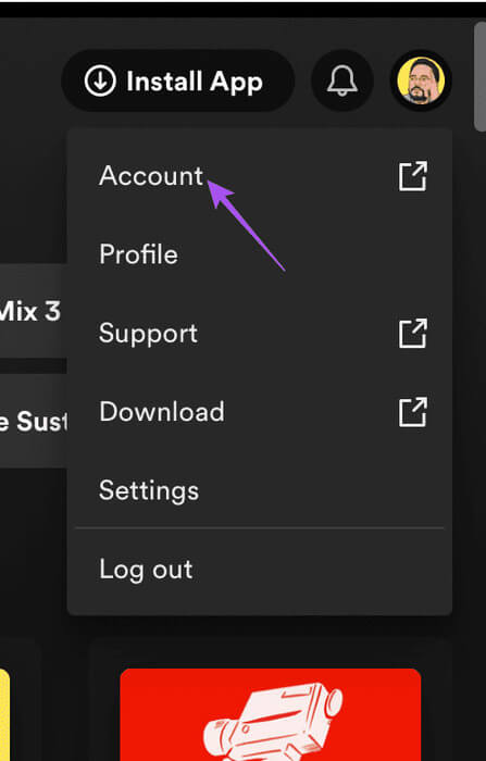 account-settings-spotify-website أفضل 7 إصلاحات لعدم تشغيل Spotify للأغاني التي تم تنزيلها على Android وiPhone