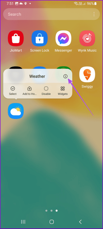 app-info-weather-samsung-692x1536-1 أفضل 6 إصلاحات لعدم تحديث الموقع في تطبيق الطقس على هواتف Samsung Galaxy