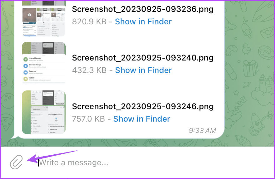 attach-media-telegram-mac كيفية إرسال صور ومقاطع فيديو عالية الجودة على Telegram على الهاتف المحمول وسطح المكتب