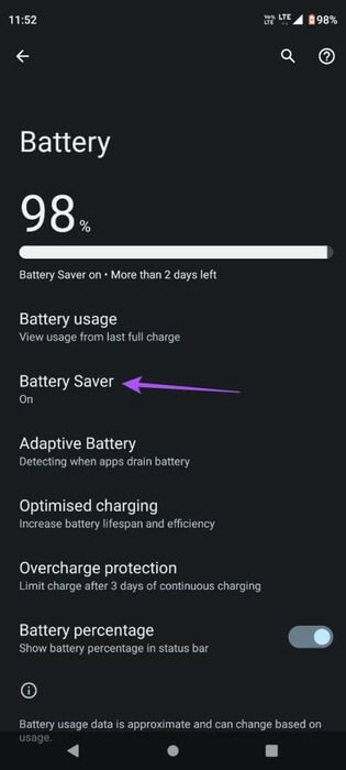battery-saver-android-1-461x1024-1 أفضل 7 إصلاحات لعدم عمل ميزة Picture-in-Picture في Facebook Messenger