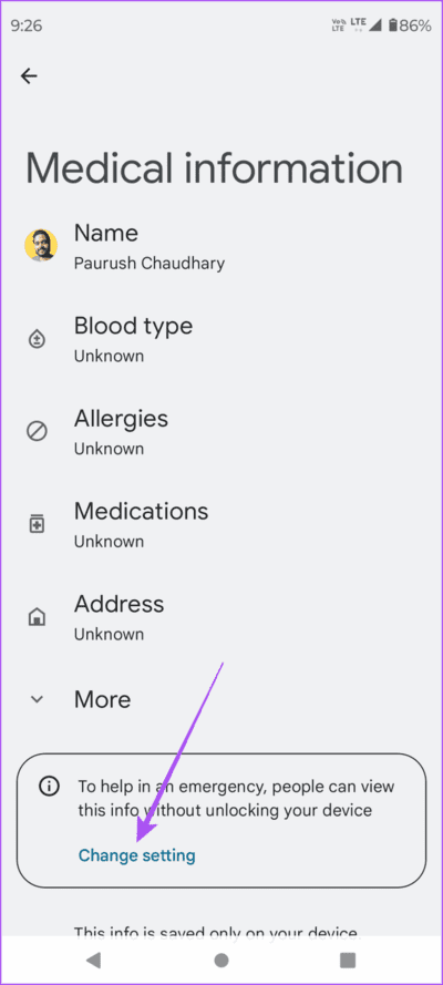 change-settings-medical-info-android-691x1536-1 كيفية إضافة وإدارة المعلومات الطبية على هواتف Samsung Galaxy