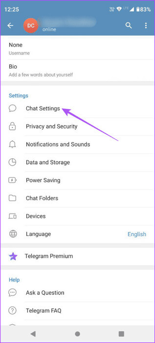 chat-settings-telegram-android-1-463x1024-1 كيفية جدولة الوضع المظلم على Telegram على الهاتف المحمول وسطح المكتب