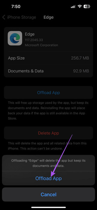 clear-cache-edge-browser-iphone-473x1024-1 أفضل 6 إصلاحات لعدم عمل Microsoft Edge على iPhone وiPad وMac