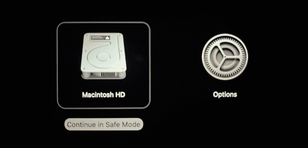 continue-in-safe-mode-mac-2-1024x493-1 أفضل 4 إصلاحات لمشكلة "تم تكوين هذه الإعدادات بسبب خطأ في الملف الشخصي" على Mac