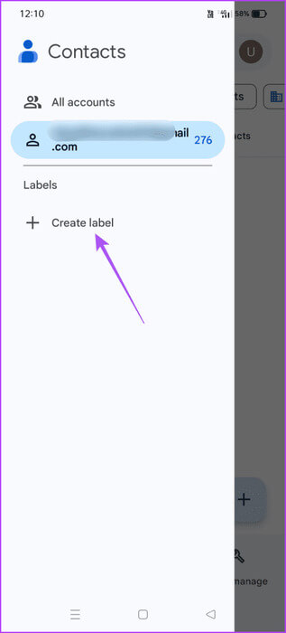 create-label-contacts-app-android-463x1024-1 كيفية استخدام التصنيفات لجهات اتصال محددة في تطبيق Google Contacts