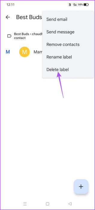 delete-label-google-contacts-app-463x1024-1 كيفية استخدام التصنيفات لجهات اتصال محددة في تطبيق Google Contacts