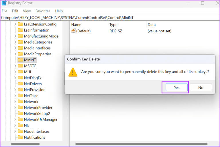 delete-minint-key-3-768x513-1 أفضل 8 طرق لإصلاح خطأ DISM 50 في Windows 10 و11
