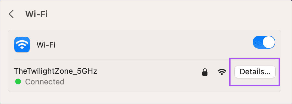 details-wifi-network-settings-mac-1 أفضل 6 إصلاحات لعدم عمل Microsoft Edge على iPhone وiPad وMac