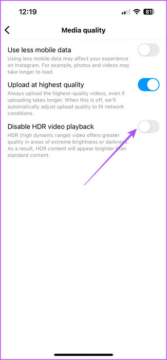 أفضل 5 إصلاحات لعدم تشغيل مقاطع فيديو HDR على Instagram على iPhone وAndroid - %categories
