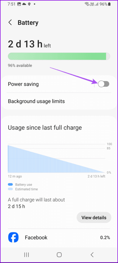 disable-power-saving-mode-samsung-692x1536-1 أفضل 6 إصلاحات لعدم تحديث الموقع في تطبيق الطقس على هواتف Samsung Galaxy