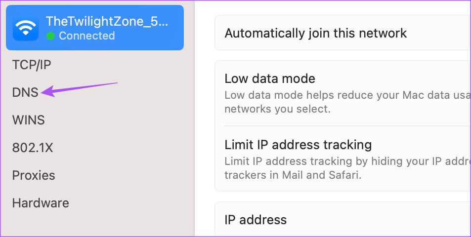 dns-network-settings-mac أفضل 6 إصلاحات لعدم عمل Microsoft Edge على iPhone وiPad وMac