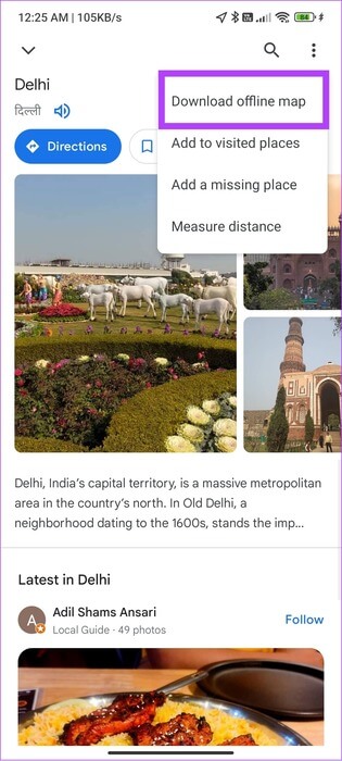 download-offline-maps-in-Google-Maps أفضل 5 تطبيقات Maps غير متصلة بالإنترنت لأجهزة Android وiPhone