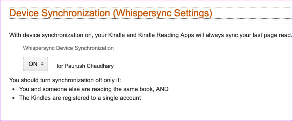 enable-device-sync-for-kindle-1024x423-1 أفضل 4 إصلاحات لعدم مزامنة كتب Kindle بين الأجهزة