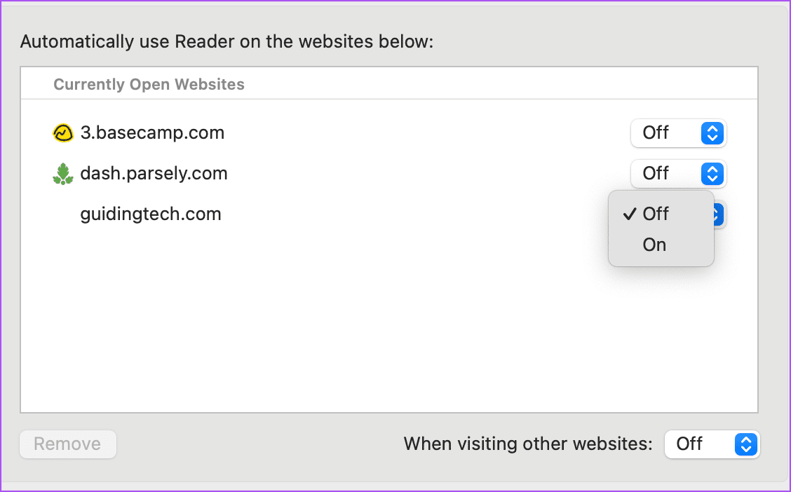 enable-reader-view-for-websites-safari أفضل 7 إصلاحات لعدم عمل وضع القارئ في Safari