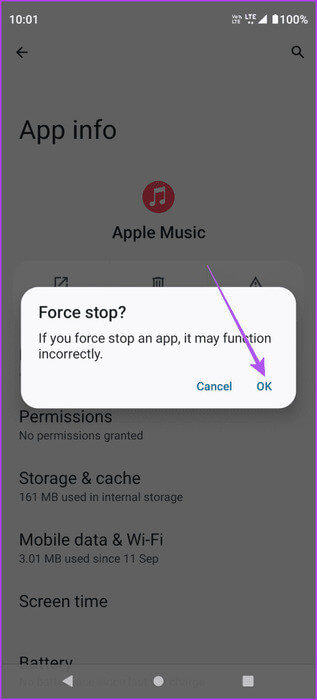 force-quit-apple-music-android-463x1024-1 أفضل 9 إصلاحات لعدم تشغيل مقاطع فيديو Apple Music على iPhone وiPad وMac وWindows