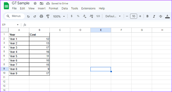 how-to-add-customize-trendline-in-google-sheets-1 كيفية إضافة وتخصيص خط الاتجاه على الرسم البياني في Google Sheets