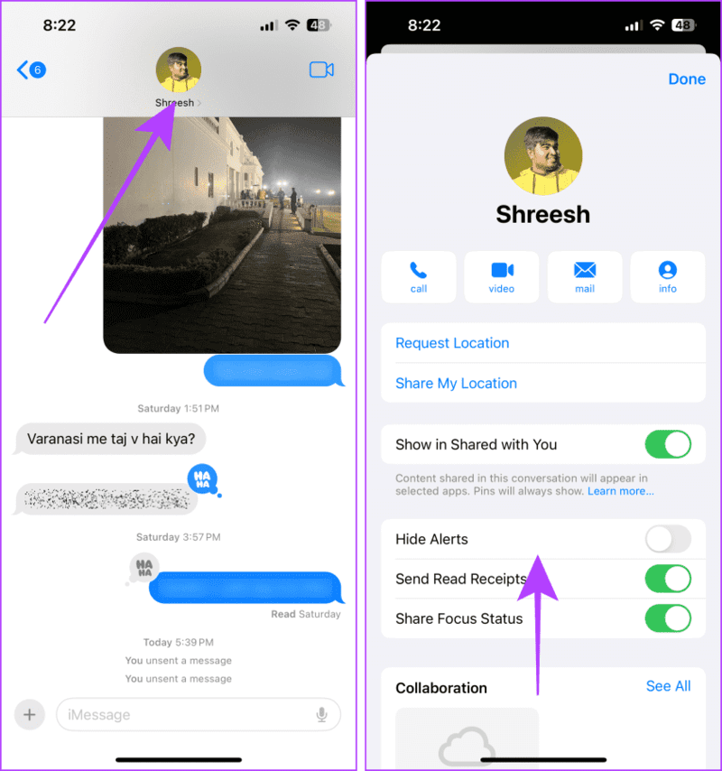 iMessage-Chat-on-iPhone-1 ما هي ميزة التحقق من مفتاح الاتصال في iMessage وكيفية استخدامه