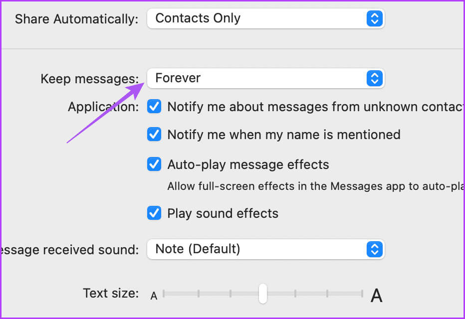 keep-messages-mac أفضل 5 إصلاحات لعدم ظهور صور iMessage في تطبيق الصور على iPhone وiPad وMac