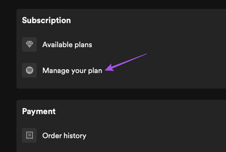 manage-your-plan-spotify-768x517-1 أفضل 7 إصلاحات لعدم تشغيل Spotify للأغاني التي تم تنزيلها على Android وiPhone
