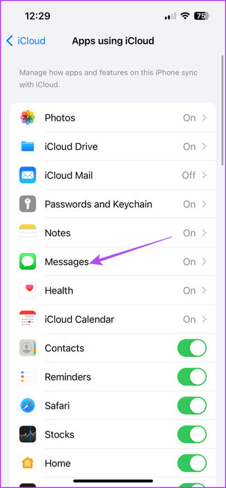 messages-icloud-settings-iphone-1-475x1024-1 أفضل 5 إصلاحات لعدم ظهور صور iMessage في تطبيق الصور على iPhone وiPad وMac