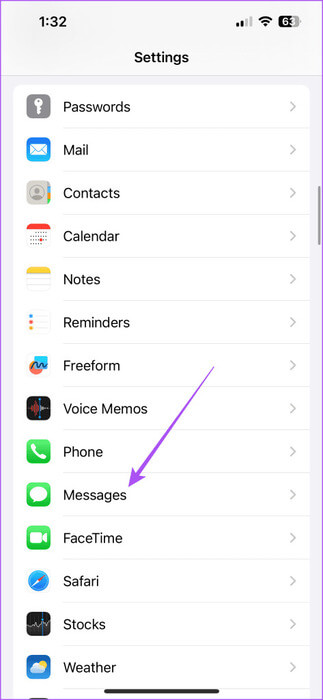 messages-settings-iphone-473x1024-1 أفضل 5 إصلاحات لعدم ظهور صور iMessage في تطبيق الصور على iPhone وiPad وMac