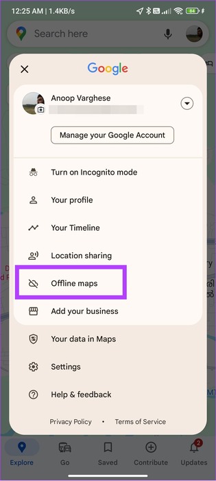 offline-maps-in-Google-maps-2 أفضل 5 تطبيقات Maps غير متصلة بالإنترنت لأجهزة Android وiPhone