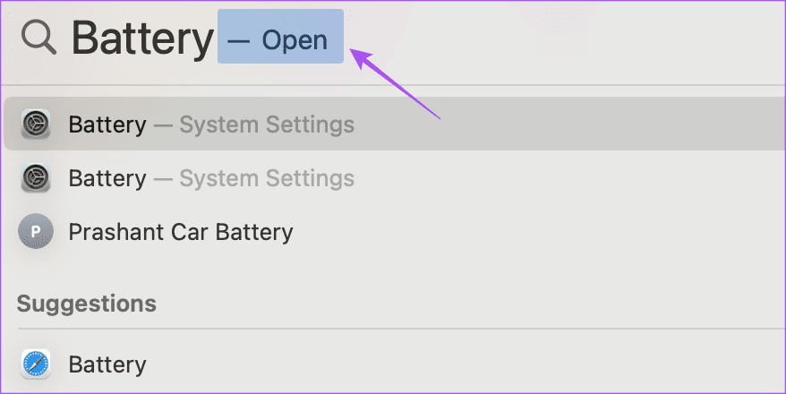 open-battery-settings-mac-1 أفضل 7 إصلاحات لعدم عمل وضع القارئ في Safari