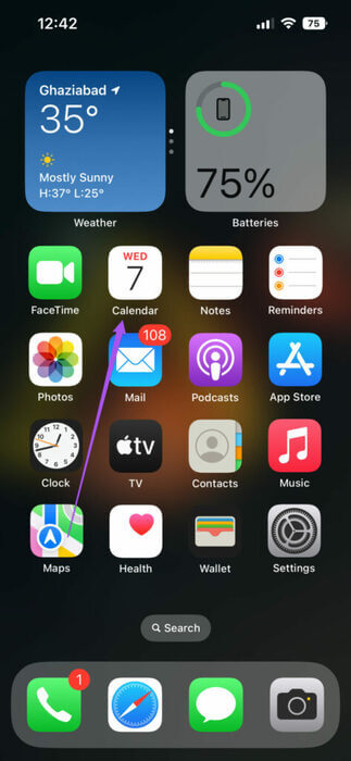 open-calendar-app-iphone-473x1024-1 أفضل 6 إصلاحات لعدم ظهور أعياد الميلاد في تطبيق التقويم على iPhone