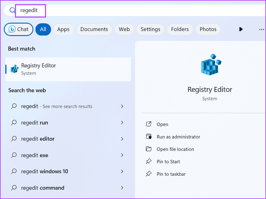 open-regedit-3 أهم 7 إصلاحات لـ "حدث خطأ أثناء تحميل مستكشف الأخطاء ومصلحها" في Windows 11