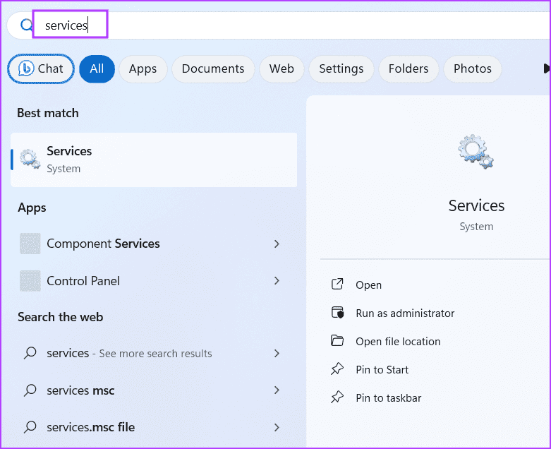 open-services-6 أهم 7 إصلاحات لـ "حدث خطأ أثناء تحميل مستكشف الأخطاء ومصلحها" في Windows 11