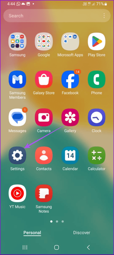 open-settings-samsung أفضل 6 إصلاحات لعدم تحديث الموقع في تطبيق الطقس على هواتف Samsung Galaxy