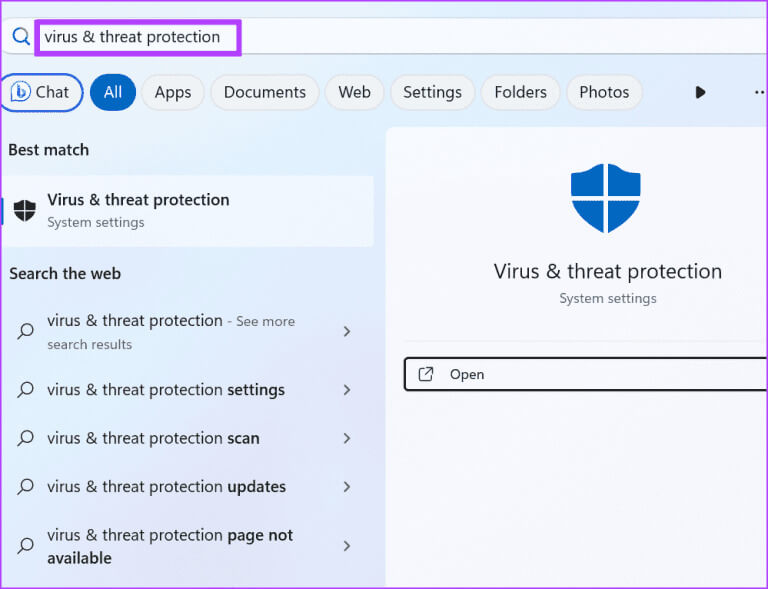 open-windows-security-2-768x589-1 9 إصلاحات لمشكلة "خدمة النقل الذكي في الخلفية (BITS) تستمر في التوقف" في Windows 10 و11