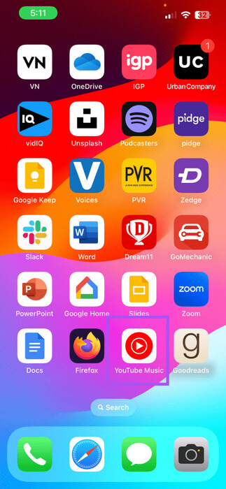 open-youtube-music-on-iphone-473x1024-1 كيفية تمكين كلمات الأغاني على YouTube Music على الهاتف المحمول وسطح المكتب