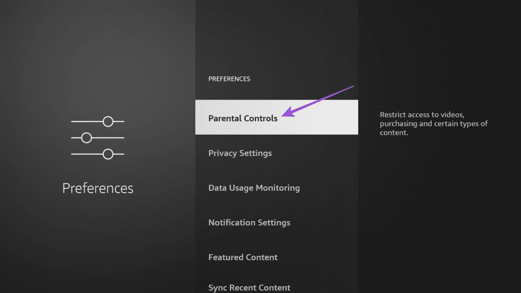 parental-controls-applications-fire-tv-1024x576-1 أفضل 5 إصلاحات لعدم إمكانية حذف التطبيقات على Amazon Fire TV Stick