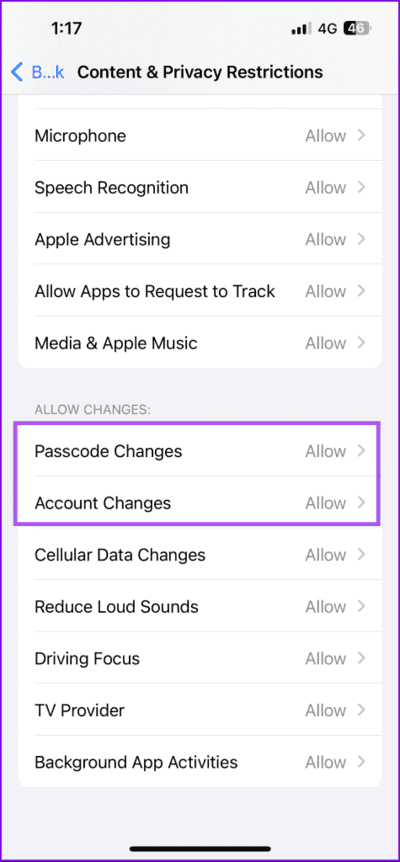 passcode-and-account-changes-iphone-475x1024-1 أفضل 4 إصلاحات لمشكلة "تم تكوين هذه الإعدادات بسبب خطأ في الملف الشخصي" على Mac