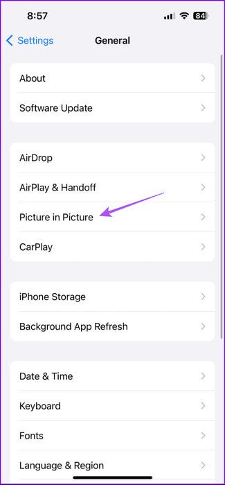 picture-in-picture-settings-iphone-1-475x1024-1 أفضل 7 إصلاحات لعدم عمل ميزة Picture-in-Picture في Facebook Messenger