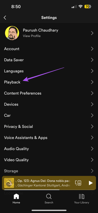 playback-settings-spotify-app-473x1024-1 أفضل 7 إصلاحات لعدم تشغيل Spotify للأغاني التي تم تنزيلها على Android وiPhone