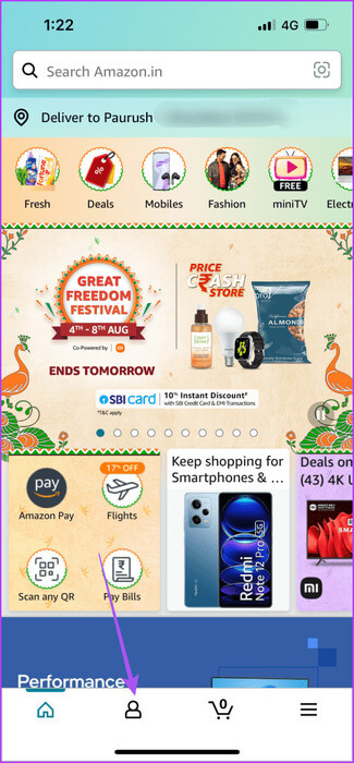 profile-icon-amazon-app-475x1024-1 أفضل 4 إصلاحات لعدم مزامنة كتب Kindle بين الأجهزة