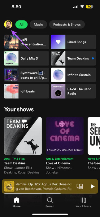 profile-icon-spotify-mobile-473x1024-1 أفضل 7 إصلاحات لعدم تشغيل Spotify للأغاني التي تم تنزيلها على Android وiPhone