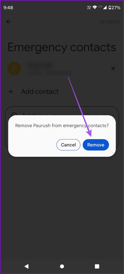 remove-emergency-contact-from-personal-safety-android-694x1536-1 كيفية إضافة وإدارة المعلومات الطبية على هواتف Samsung Galaxy