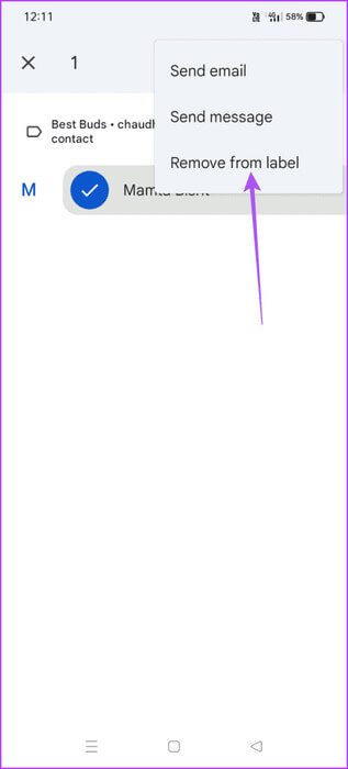 remove-from-label-google-contacts-463x1024-1 كيفية استخدام التصنيفات لجهات اتصال محددة في تطبيق Google Contacts