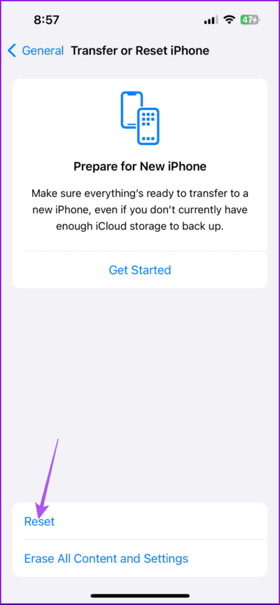 reset-iphone-settings-712x1536-1 أفضل 7 إصلاحات لعدم عمل وضع القارئ في Safari