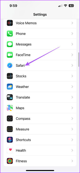 safari-settings-iphone-475x1024-1 كيفية قفل علامات تبويب التصفح الخاص في Safari على iPhone وiPad وMac