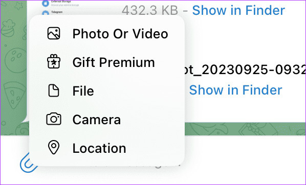 select-photo-or-video-telegram-mac كيفية إرسال صور ومقاطع فيديو عالية الجودة على Telegram على الهاتف المحمول وسطح المكتب