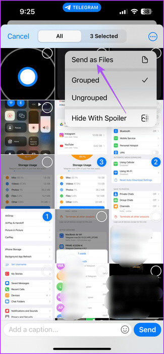send-as-files-telegram-iphone-475x1024-1 كيفية إرسال صور ومقاطع فيديو عالية الجودة على Telegram على الهاتف المحمول وسطح المكتب