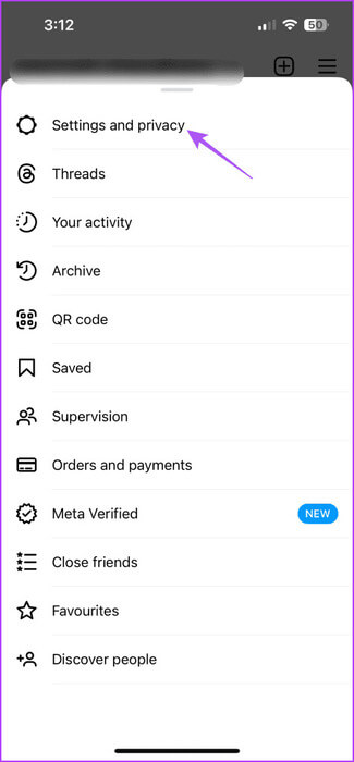 settings-and-privacy-instagram-475x1024-1 أفضل 5 إصلاحات لعدم تشغيل مقاطع فيديو HDR على Instagram على iPhone وAndroid