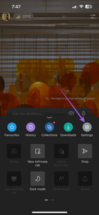 settings-edge-mobile-473x1024-1 أفضل 6 إصلاحات لعدم عمل Microsoft Edge على iPhone وiPad وMac