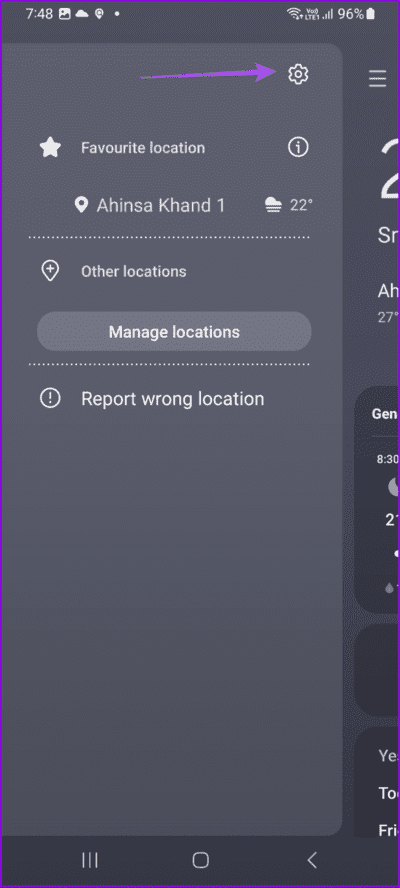 settings-weather-samsung-692x1536-1 أفضل 6 إصلاحات لعدم تحديث الموقع في تطبيق الطقس على هواتف Samsung Galaxy